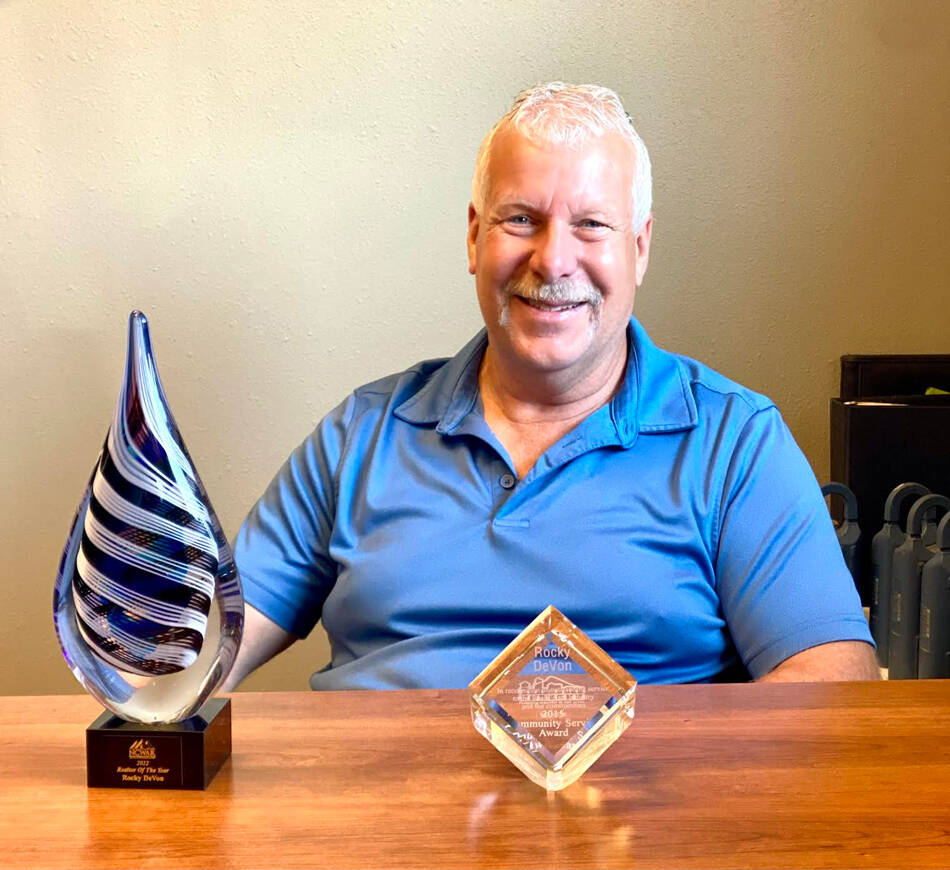 Local realtor Rocky DeVon was named ‘2022 Realtor of the Year’ by North Central Washington Association of Realtors (NCWAR). Laura Knowlton/staff photo