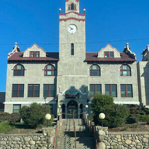 The Okanogan County Courthouse was closed last week after election officials with the auditor’s office found an unknown substance when counting ballots on Tuesday, Aug. 1 The courthouse was opened again on Monday, after a state lab determine the substance to be non-toxic. Crystal Hawley/submitted photo