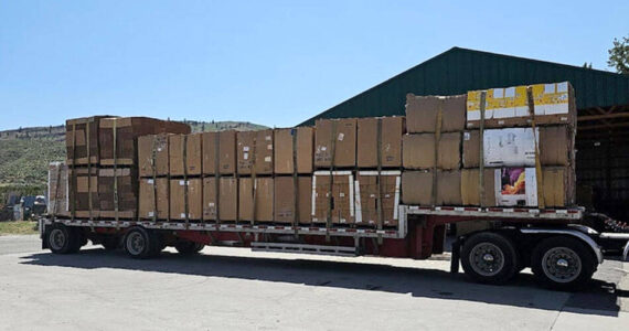 Some of the two million pounds of material that Green Okanogan has recuycled since opening. A new Ecology grant will help them open a repair cafe to fix household items. Green Okanogan/submitted photo