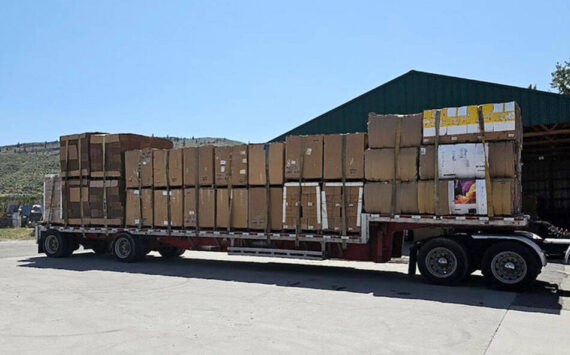 Some of the two million pounds of material that Green Okanogan has recuycled since opening. A new Ecology grant will help them open a repair cafe to fix household items. Green Okanogan/submitted photo