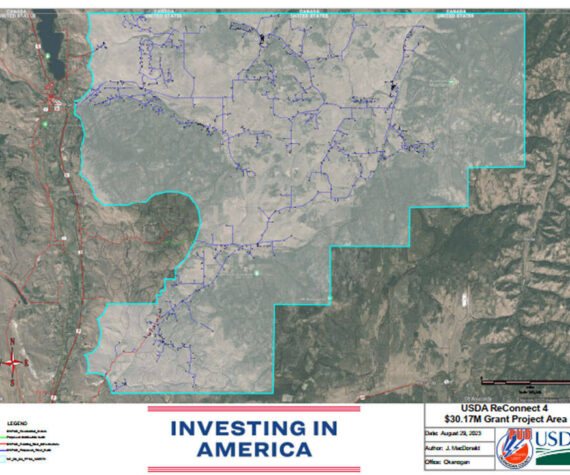 USDA ReConnect4 $30.17 million grant project area. Source: OKPUD No. 1.
