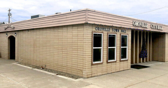 Oroville City Hall, located at 1308 Ironwood. The entrance to the council chambers is located in on the south side of the building.