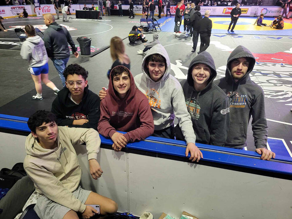 Six Tonasket wrestlers competed in the Gut Check Tournament in Auburn, Washington. Submitted photo