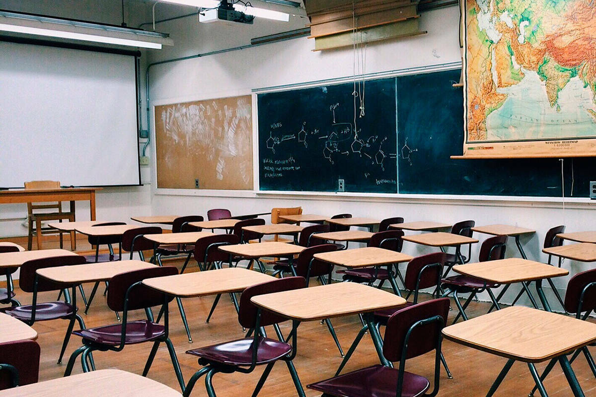 School desks. (File photo)