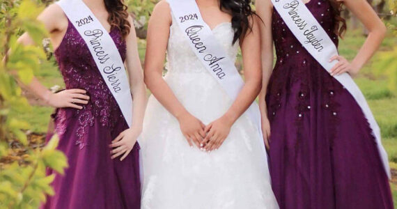 The 2024 Oroville May Day Royalty, Queen Anna Hernandez and Princesses Sierra Buckmiller and Jayden Glover, invite everyone to celebrate 90 years of “Turning Back Time” and join the community in enjoying May Festival this weekend. Events are planned around town from Friday to Sunday, with the Grand Parade on Saturday. starting at 10 a.m. and making its way to Veterans Memorial Park. <em>Submitted photos</em>