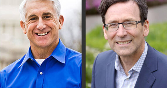 Washington state gubernatorial candidates Dave Reichert and Bob Furguson.
<sub>Photos courtesy of the candidates </sub>