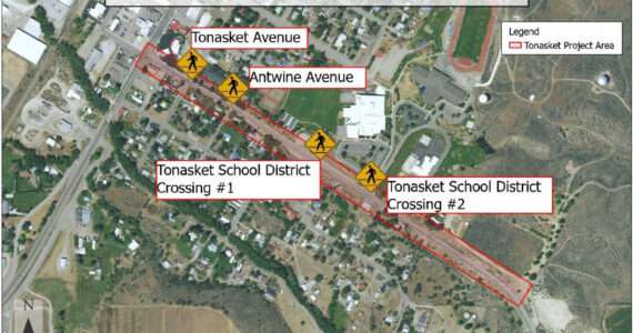 The state Department of Transportation is hosting an in-person open house on Thursday, March 27 to share information and get public feedback on proposed pedestrian and bicycle upgrades for State Route 20 in Tonasket. WSDOT image