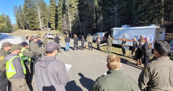 Search and Rescue Teams and K9 Units from the Spokane, Ferry and Okanogan County Sheriff’s offices, joined with the U.S. Border Patrol and others, to resume the search for Sofia Sorensen Amaro on April 24. Sorensen Amaro had been missing since November of 2024. Her body was located in the rural area outside of Loomis, Washington. OCSO photo