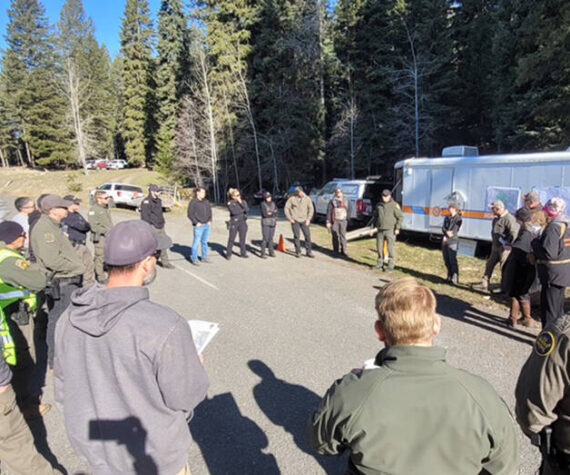 Search and Rescue Teams and K9 Units from the Spokane, Ferry and Okanogan County Sheriff’s offices, joined with the U.S. Border Patrol and others, to resume the search for Sofia Sorensen Amaro on April 24. Sorensen Amaro had been missing since November of 2024. Her body was located in the rural area outside of Loomis, Washington. OCSO photo