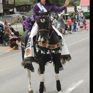Miss Tonasket Rodeo 2025 Izzabel Cruz in the May Festival Parade. Gary De Von/staff photo