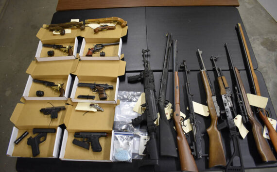 The NCW Narcotics Task Force often finds more than drugs when serving a search warrant. These 25 firearms were seized when a search warrant was served at a residence on Jennings Loop Rd. in Oroville in May of 2023. NCWNTF photos