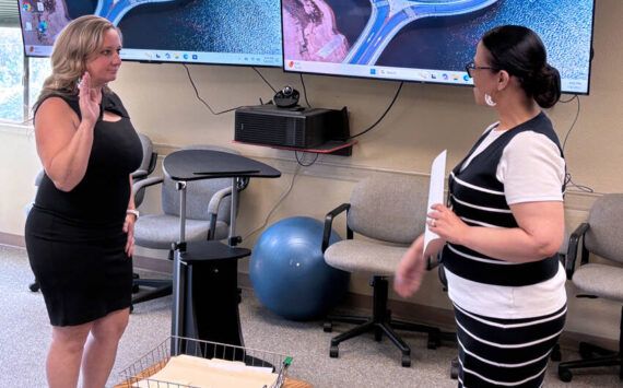 Crystal Hawley was officially sworn in as as the new Mid-Valley Hospital & Clinic Commissioner representing District 1. on Tuesday, July 8, 2025. Submitted photos
