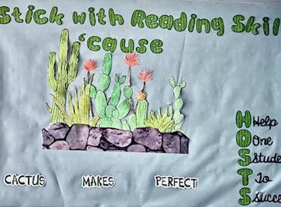 The HOSTS theme this year is “We STICK with our reading skills, ‘cause CACTUS MAKES PERFECT!”  Submitted photo