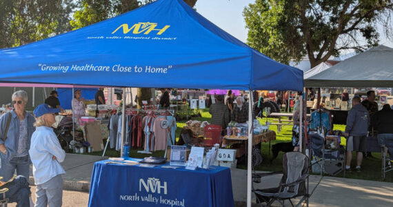 Nearly 500 people filled Main Street Saturday, Sept. 29, for the fifth annual Health Care and Resource Day at the Oroville Farmers Market, an event designed to connect residents with local health, wellness and community services. Submitted photo/North Valley Hospital