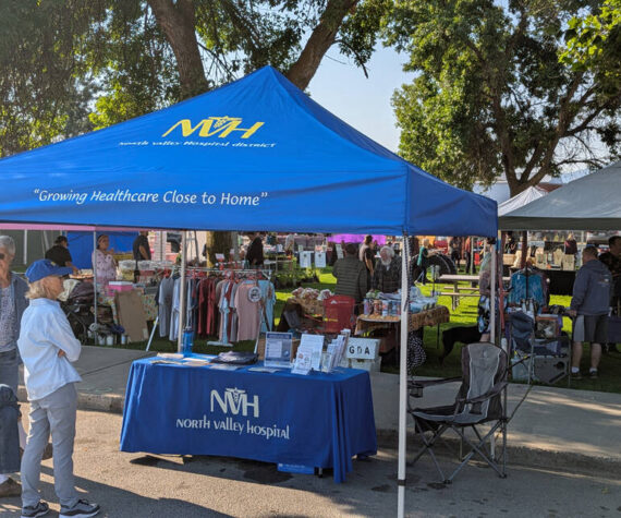Nearly 500 people filled Main Street Saturday, Sept. 29, for the fifth annual Health Care and Resource Day at the Oroville Farmers Market, an event designed to connect residents with local health, wellness and community services. Submitted photo/North Valley Hospital