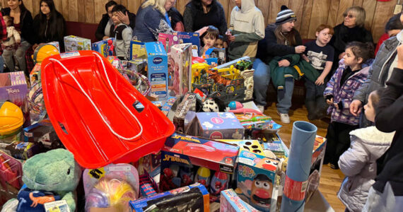 Last years Kids Christmas Party was held at the Oroville Grange Hall and was well attended. This year; the event takes place at the Oroville Free Methodist Church on Saturday; Dec. 13 and is expected to have as many kids and families attend. Gary DeVon/GT file photo