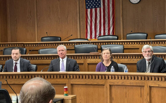 From left to right: Rep. Travis Couture, Sen. Chris Gildon, Sen. June Robinson and Rep. Timm Ormsby speak during the general fund budget panel at the 2026 legislative session preview Jan. 9. Cassie Diamond photo/WNPA