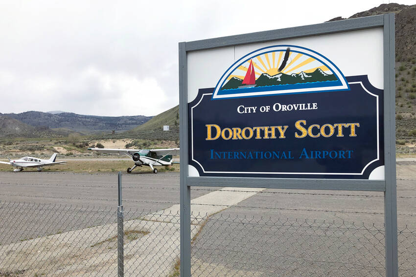 Airport-related infrastructure was discussed at the Oroville City Councio meeting, including the Airport Runway Reconstruction Project, addition of a Jet A fueling system and an agreement with the Oroville-Tonasket Irrigation District. Gary De Von/GT file photo