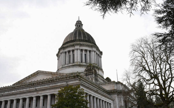 The Washington State Capitol in Olympia seen on a cloudy afternoon in February.