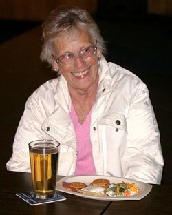 Photo by Gary DeVon                Rae Jean Hirst, a well-known cook in Oroville, is hanging up her apron.