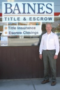 Photo by Gary DeVonGary Dobbins, Oroville Branch Manager of Baines Title and Escrow