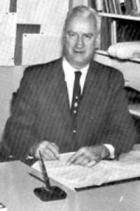 Bob Drummond, photogrpahed here in 1968, came to Oroville from the silver area of Idaho's Silver Valley and served as school teacher, coach, high school principal and later as district superintendent. Photo courtesy of the Okanogan Borderlands Historical