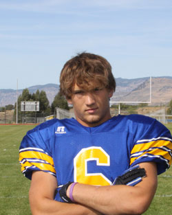 Tonasket senior Keegan McCormick was selected from nominations of state athletic directors as the WIAA/Seattle Times Athlete of the Week for his performance in Tonasket’s victory over Cascade on Friday, Oct. 8. Photo by Terry Mills