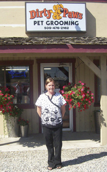 Kindra Anderson has opened Dirty Paws Pet Grooming at 2311 N. Highway 97 in Oroville. Photo by Charlene Helm