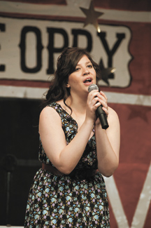 Cierra Williams performs "Jesus, Take the Wheel" at the Nashville Country Star state finals at the Omak PAC on Saturday, March 31. Brent Baker photos