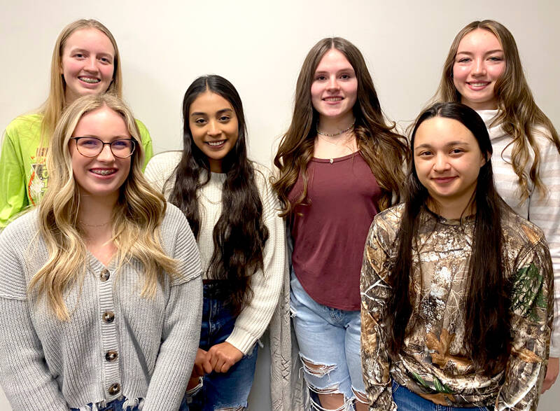Shelby Scott/submitted photo
Oroville May Festival Royalty Candidates are: front, l-r Meladie Young and Addison Calico and back row, l-r, Kylie Acord, Florelda Orozco-Delgado, Kaylee Clough and Darbey Carleton.