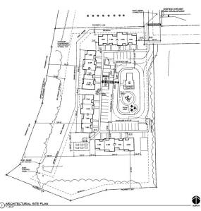 ZBA Architects Drawing 
Part of a recent ZBA Architects’ rendering of what the layout of the new OHA housing project will look like. Construction of the project is set to begin in October.