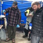 Flynn Glover, from Moses Lake, gets his trout weighed in at the 19th Annual Northwest Ice Fishing Festival held at Sidley Lake near Molson last Saturday, Jan. 14. His fish weighted 2 pounds, three ounces.
<ins>Gary DeVon/staff photo </ins>