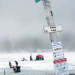 The 19th annual Northwest Ice Fishing Tournament was held at Sidley Lake near Molson Saturday, Jan. 14. Despite being slightly knocked a kilter by a snowplow, this sign seems to say it all. See more photos below.
<ins>Gary DeVon/staff photo </ins>