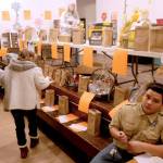 Folks check out the several raffle prizes for the Ice Fishing Festival while Xander Jimenez volenteers at the registration/ticket table. Chamber President Rocky DeVon said several people had positive comments for the Boy Scout who helped out in the Molson Grange Hall during the festival. There were also 13 vendors who set up in the hall.
Gary DeVon/staff photo