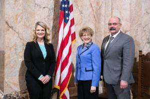 Seventh Legislative District legislators Sen. Shelly Short, R-Addy and Reps. Jacquelin Maycumber, R-Repulic and Joel Kretz, R-Wauconda. <em>Submitted photo </em>