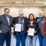 Submitted photo
Reps. Mike Chapman, Tom Dent, Debra Lekanoff and Joel Kretz sign legislation, Feb. 17, 2023.