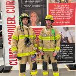 Tonasket Firefighters Lee and Gasho climbed 69 floors to the top of Seattle's tallest building, the Columbia Center, with 2000 others, in support of blood cancer research and patient care.