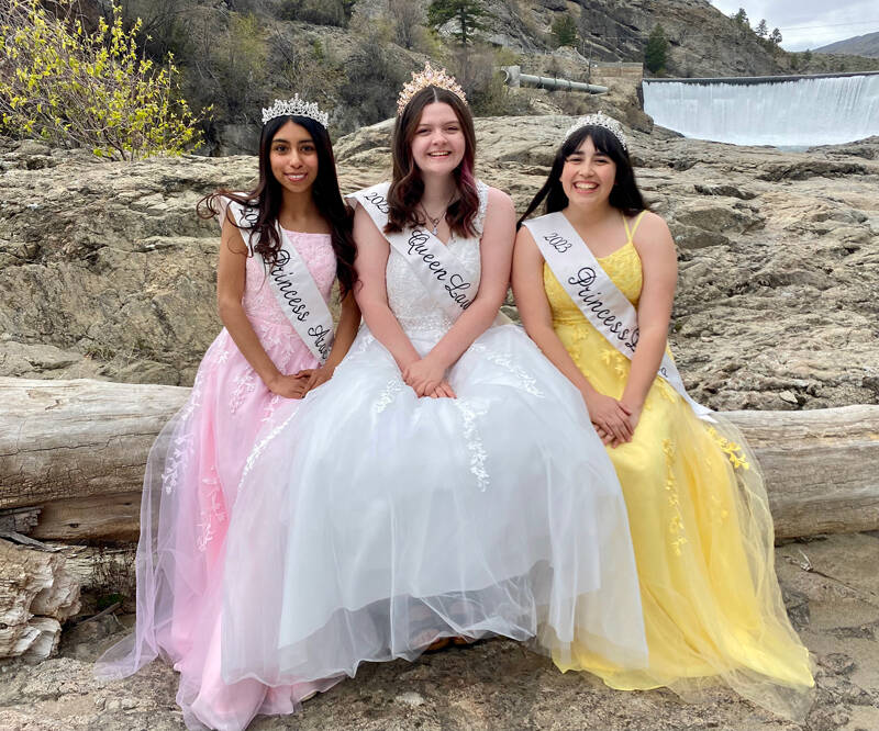 May Festival/submitted photo The 89th May Festival Royal Court is Queen Lauren Rawley, Princess Araceli Esquivel and Princess Deana Lohnes. They invite the community to join them for the upcoming coronation, Saturday, May 13.