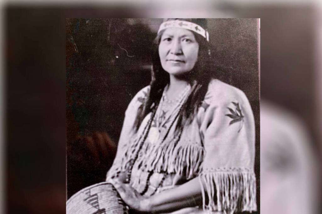 Christine Quintasket or Hum-ishu-ma, better known by her author name, Mourning Dove, was the first Native American woman to publish a novel west of the Rockies. Photo courtesy Borderlands Historical Society