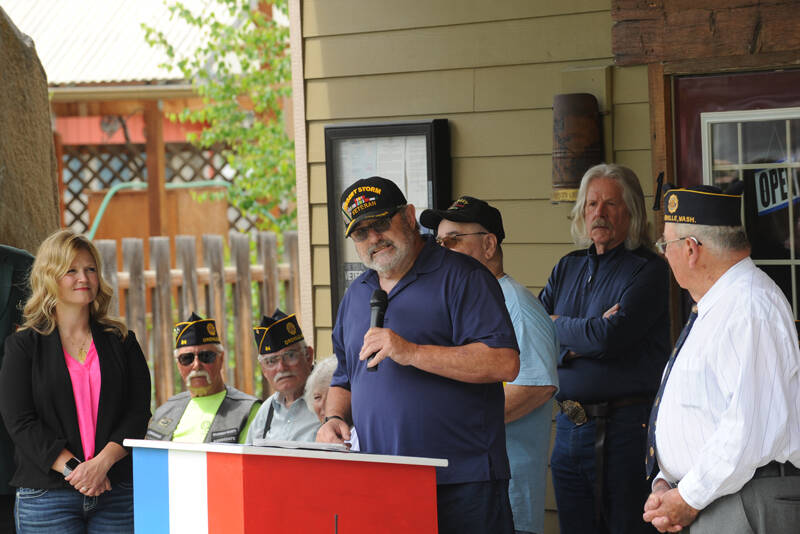 Roy Jennings, chairman of the state Department of Transportation Commission, himself a retired U.S. Marine, was the keynote speaker for the day.. Also in attendance was 7th District State Representative Jacquelin Maycumber. Gary DeVon/staff photos