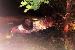 The Okanogan County Sheriffs Office and the Washington State Patrol are investigating a one-car rollover accident that resulted in one fatality and two severely injured people last week on Twisp River Road. OCSO photo