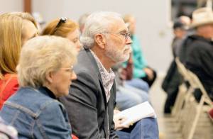 U.S. Rep. Dan Newhouse, who represents Washington states 4th Congressional District, at Mondays public meeting in Omak regarding a federal proposal to reintroduce grizzly bears into north-central Washington state.
Photo courtesy of U.S. Rep. Dan Newhouses office.