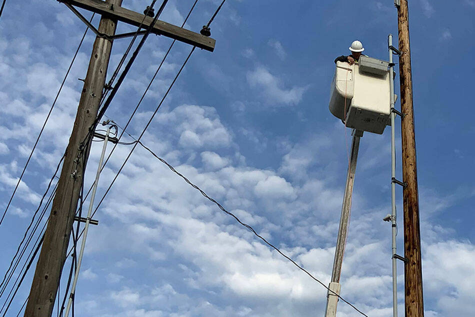 Okanogan County PUD lineman. OKPUD/submitted photo