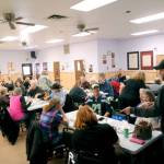 The Oroville Eagles offered a free Thanksgiving dinner on Thursday starting at 1 p.m. By 2 p.m nearly 50 people had shared a meal, not counting those who got meals to go for those who could not make it. And more people were still coming in at that time to partake in the free meal. Below Turkey and all the trimmings were all on offer for a traditional Thanksgivimg dinner.
Gary DeVon/staff photo