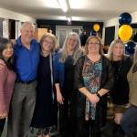 The 2024 Oroville Chamber of Commerce slate of officers was announced at the officer installation and awards banquet on Saturday, Jan. 27 at the Oroville Golf Club. The banquet was also a celebration of the groups first birthday after it was reorganized last year. They are l-r Laura Curdie, secretary; Rocky DeVon, president; Marlene Barker, board member; Peggy Shaw, vice president; Shelly Roberts, treasurer; Angela Larson, volunteer and Traci Neal, board member. Not pictured is board member Jeff Bunnell. Gary DeVon/staff photos