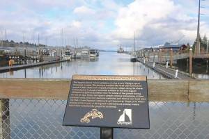Overlooking the Puget Sound in Olympia, stands an acknowledgment honoring Native American tribes. WNPA photo