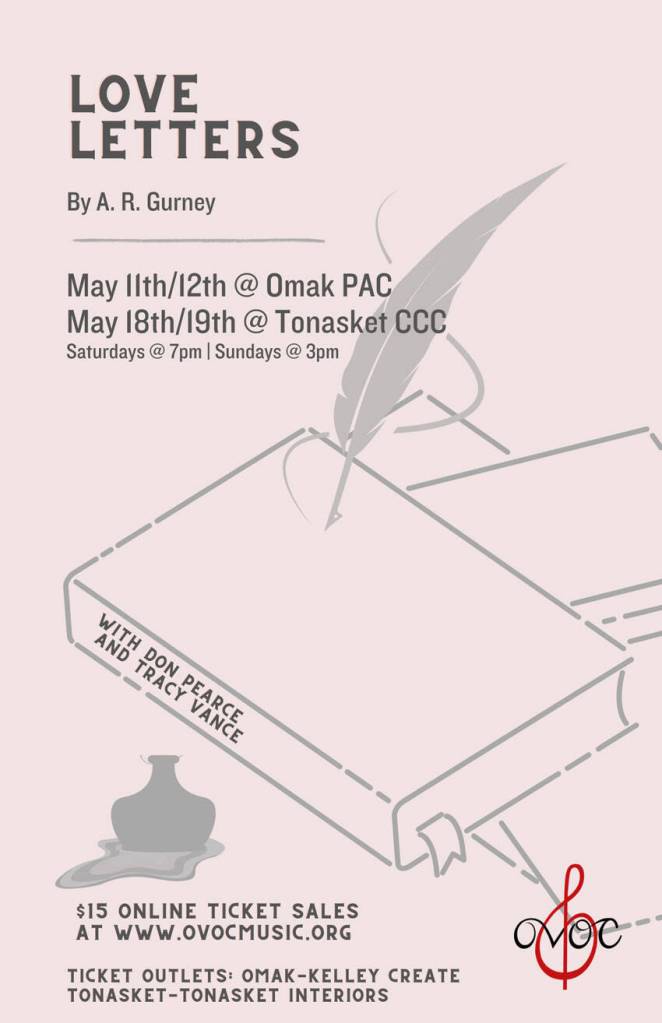 OVOCS producyion of Love Letters to be staged in Omak and Tonasket.