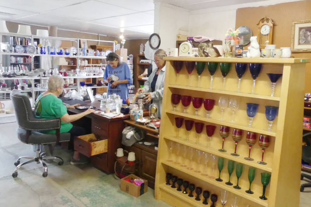 Volunteers and customers at Green Okanogans GO Again Thrift Store support the circular economy and help prevent still useful items from ending up in the landfill. Photo courtesy Green Okanogan