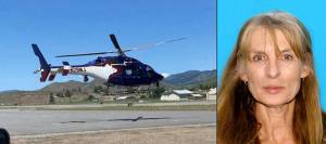 A U.S. Border Patrol helicopter was also enlisted to do a search from the air for the missing 77-year-old Lucy Burns, as well  as 93 search personnel from six counties.