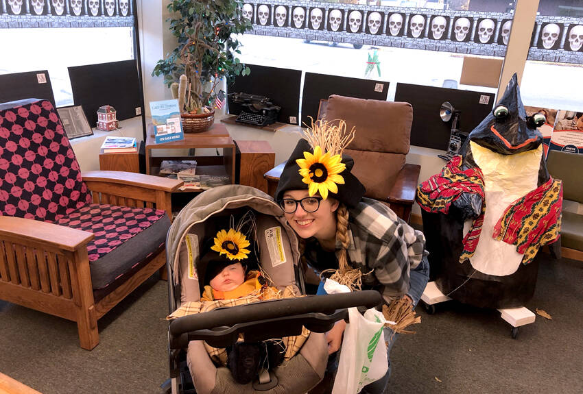 Sydney, and a very young Kendall, Newman stopped by the Gazette-Tribune office during Orovilles Downtown Trick or Treat in 2021. In addition to the businesses inviting people to trick or treat downtown again this year, there are two trunk or treats in Oroville and two in Tonasket and more. <em>Gary DeVon/GT file photo </em>